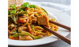 Chicken and Vegetable Udon Noodles Recipe