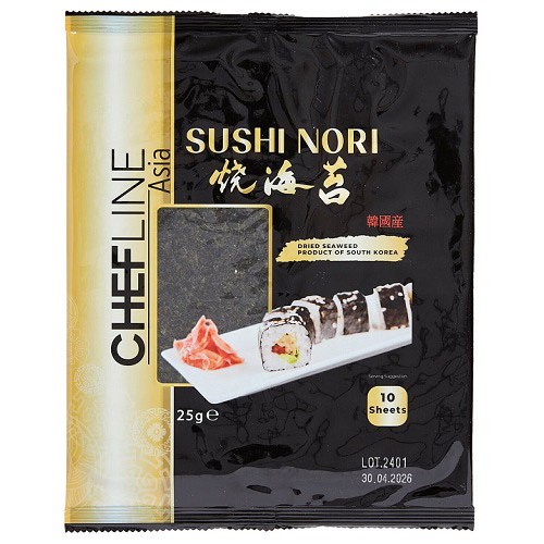 Chefline Sushi Nori (Gold) (10 Sheets) 25 g