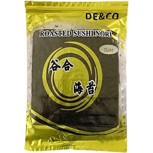 De Co Sushi Nori Kurutulmuş Yosun (Gold) (50 Yaprak) 140 gr