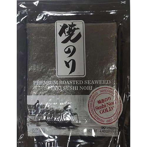 Sea Food Sushi Nori Sushi Yosunu (Gold) 125 gr (50 Yaprak)