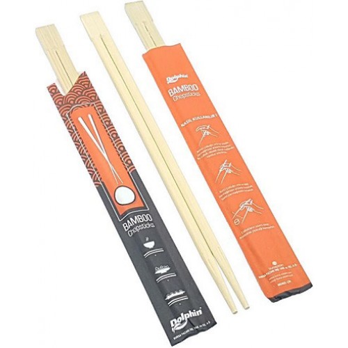 Dolphin Bamboo Chopsticks 50 Pairs 23 cm