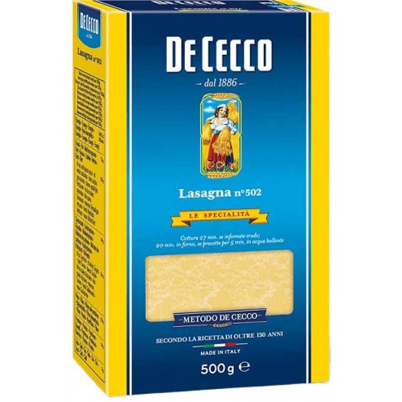 De Cecco Lazanya 500 gr De Cecco Lazanya 500 gr
