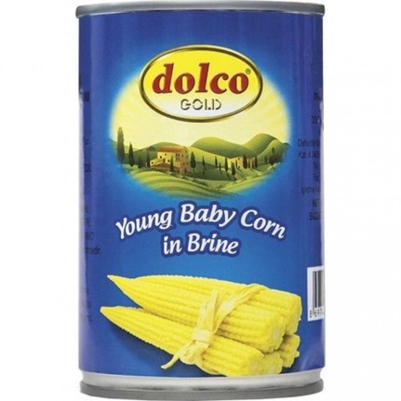 Dolco Gold Mısır Koçanı (Young Baby Corn İn Brine) 410 gr Dolco Gold Mısır Koçanı (Young Baby Corn İn Brine) 410 gr