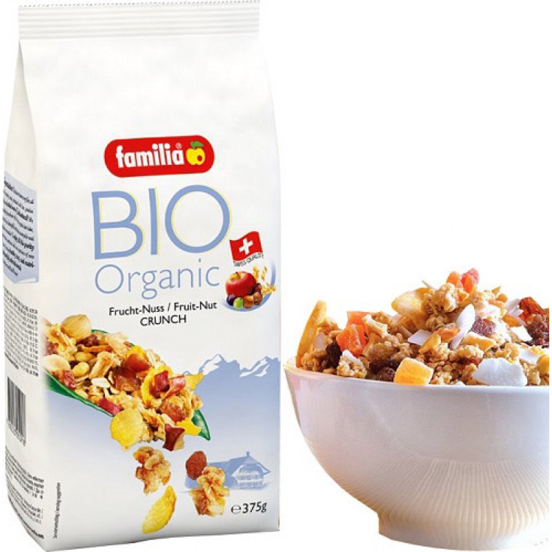 Familia Bio Organik Kuruyemişli-Meyveli Gevrek 375 gr Familia Bio Organik Kuruyemişli-Meyveli Gevrek 375 gr