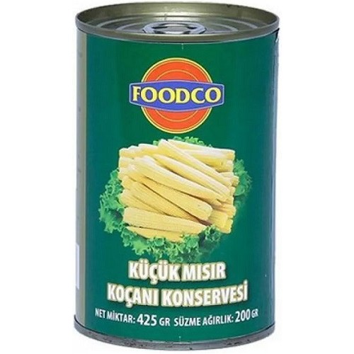 Foodco Mısır Koçanı (Baby Corn) 425 gr