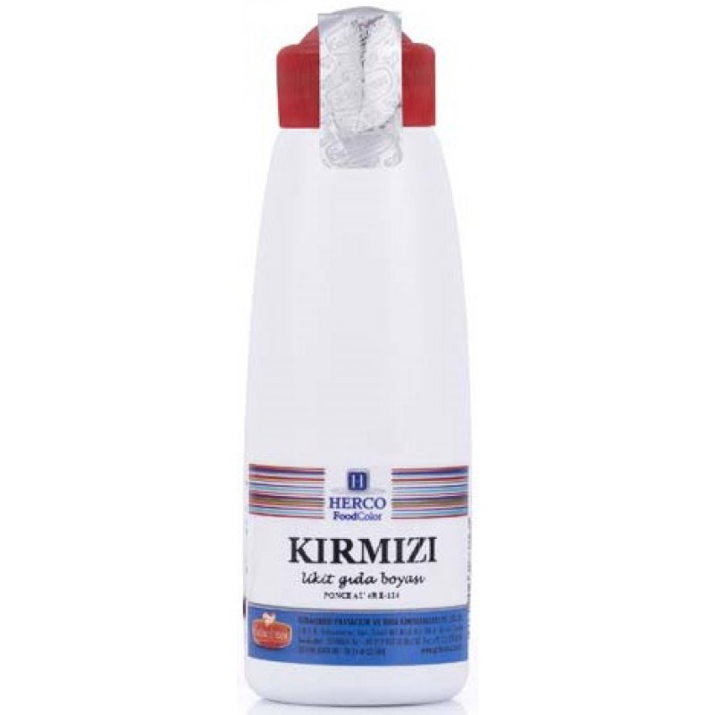 Herco Likit Gıda Boyası Kırmızı 125 gr Herco Likit Gıda Boyası Kırmızı 125 gr