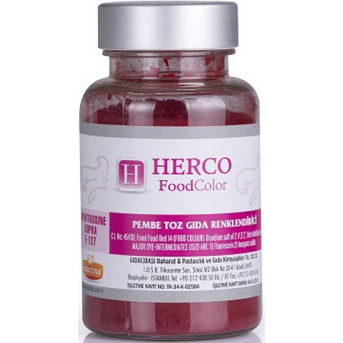 Herco Toz Gıda Renklendirici Pembe 75 gr