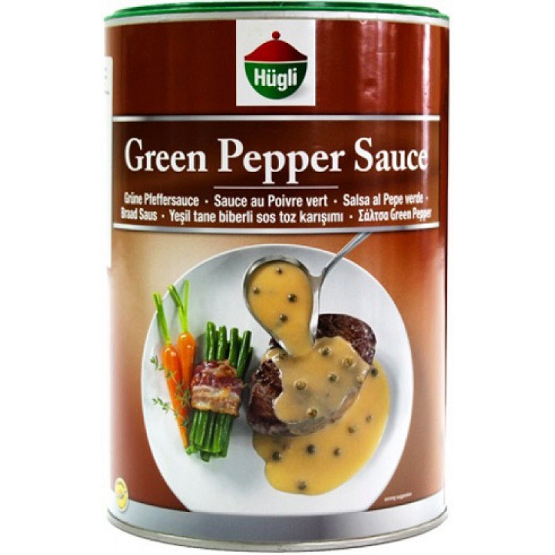 Hügli Yeşil Tane Biberli Sos (Green Pepper Sauce) 750 gr Hügli Yeşil Tane Biberli Sos (Green Pepper Sauce) 750 gr