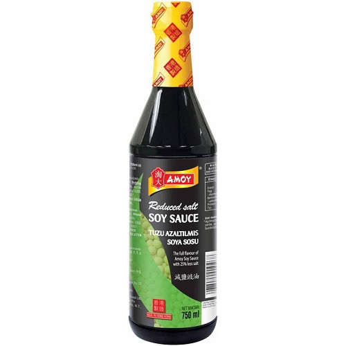 Amoy Reduced Salt Soy Sauce 750 ml