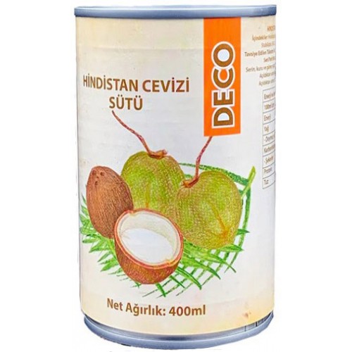 De Co Hindistan Cevizi Sütü 400 ml