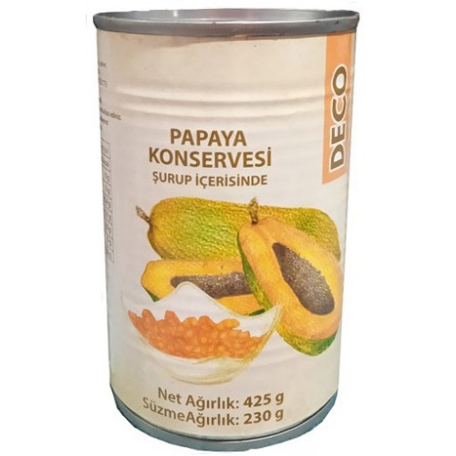 De Co Papaya Meyvesi Konservesi  425 gr