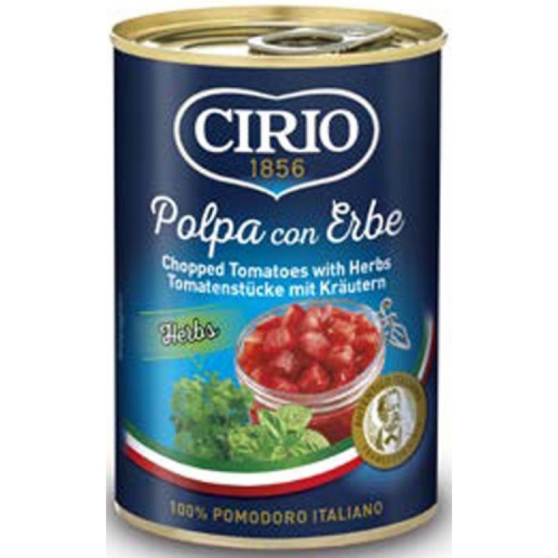 Cirio Otlu Doğranmış Domates Konservesi 400 gr Cirio Otlu Doğranmış Domates Konservesi 400 gr