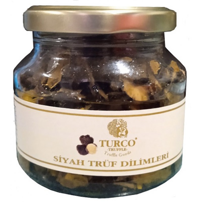 Turco Siyah Trüf Mantarı Dilimli 160 gr Turco Siyah Trüf Mantarı Dilimli 160 gr