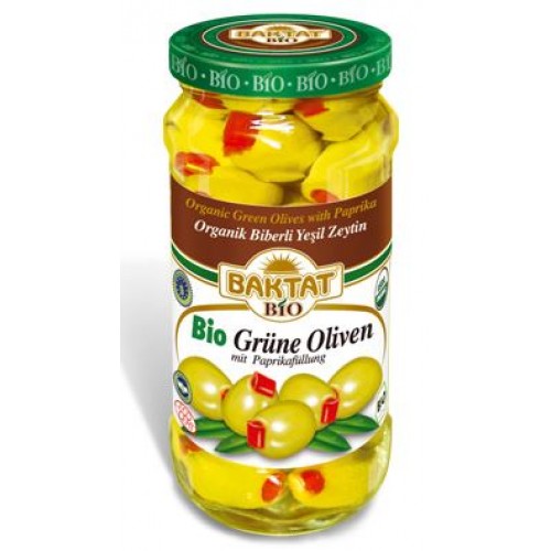 Baktat Organic Green Pepper Olive 250 g