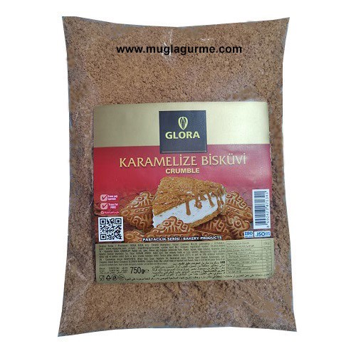 Glora Karamelize Ufalanmış Bisküvi 750 gr