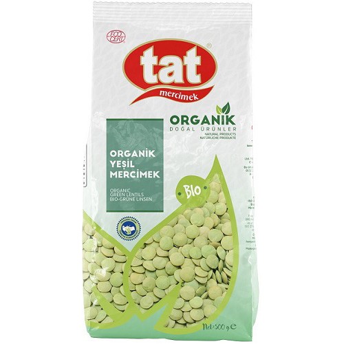 Tat Organik Yeşil Mercimek 500 gr